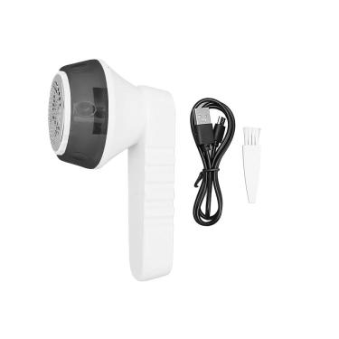 Imagem de Papa Bolinhas Elétrico Branco Recarregável USB Removedor de Fiapos e Pelos