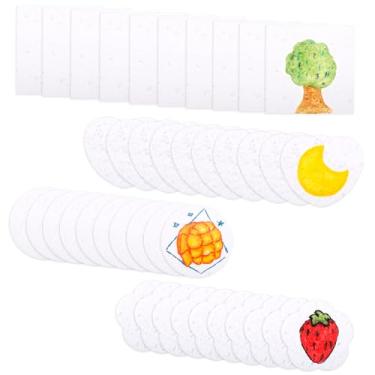 Imagem de lasuroa 40 peças Papel com Textura de Espuma Mágica, 3D Pintura com Textura Tinta Mágica Inchada Faça Você Mesmo Tela Esponja Celulose Papel de Arte Divertido Materiais Arte para Crianças e Adultos