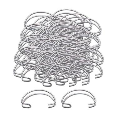 Imagem de Whtkoph 100 Ganchos de Porta de Gaiola de Arame de aço, Ganchos de Suspensão para Uso Doméstico, Gancho de Porta de Galinheiro Resistente para Galinhas, 45mm