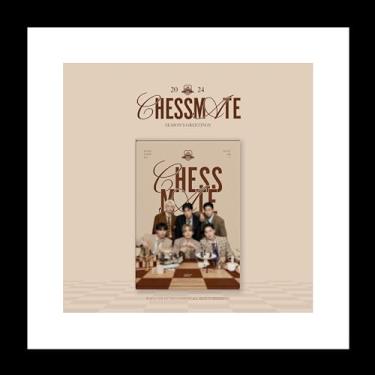 Imagem de Caixa de xadrez ONF 2024 Season's Greetings + calendário de mesa + diário + cartão de foto + jogo de tabuleiro de xadrez + pôster + adesivo + foto de identificação + emblema de metal + rastreamento