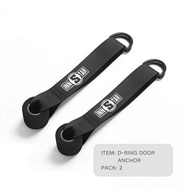 Imagem de Acessórios para pulseiras de resistência INNSTAR para exercícios, alças de ginástica, barra de treino para casa academia treino de corpo inteiro, D-ring Door Anchor