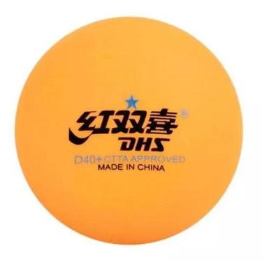 Imagem de Bola Tênis de Mesa DHS D40+ 1 Estrela Laranja 10 Unidades-Unissex