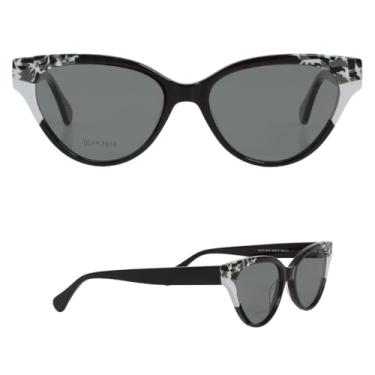 Imagem de Óculos Escuros Variados Feminino Formato Gatinho - Elegante Com Lentes Polarizadas - Modelos Diversos (Preto)