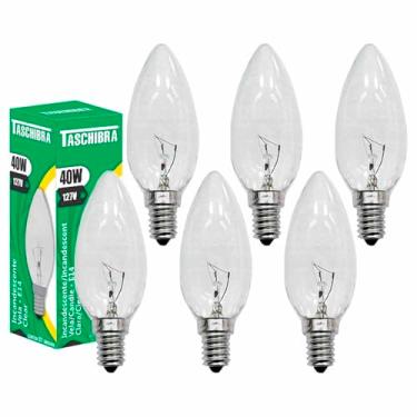 Imagem de 6 Lâmpada Incandescente Taschibra Vela 40w 2700k E14 127v
