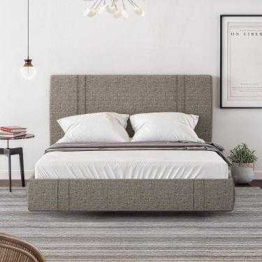 Imagem de Cama Flutuante Star Queen Size Linho - Skybox Cor Marrom