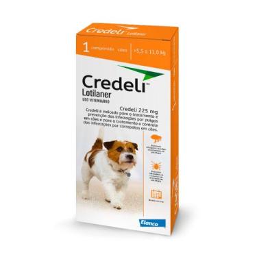 Imagem de Credeli 225mg Antipulgas e Carrapatos para Cães de 5,5 a 11,0kg com 1 
