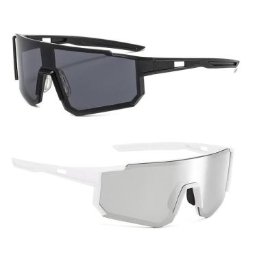 Imagem de Óculos De Sol Esportivo Corrida Bike MTB Volei UV400 2 Peças-Unissex