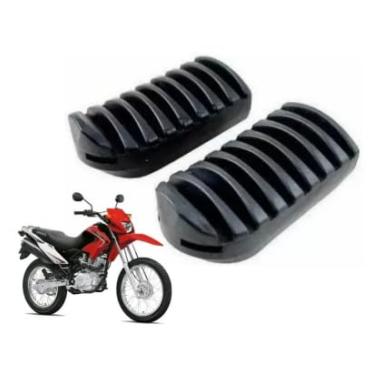 Imagem de Par Borracha Pedaleira Dianteira Estribo Nxr Bros 150 160 Xre 190