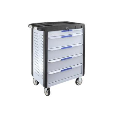 Imagem de JYXYXSCP Carrinho de ferramentas resistentes com gaveta caixa de ferramentas de rolamento baú de ferramentas de alta capacidade sobre rodas Armário de armazenamento de ferramentas multifuncional para