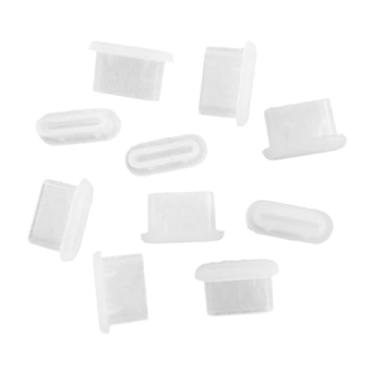 Imagem de Ysyqkn 10x Protetores de Porta de Carregamento USB-C Contra Poeira, Práticos, Pequenos E Versáteis, em Silicone, Portáteis E Resistentes à Poeira, Claro