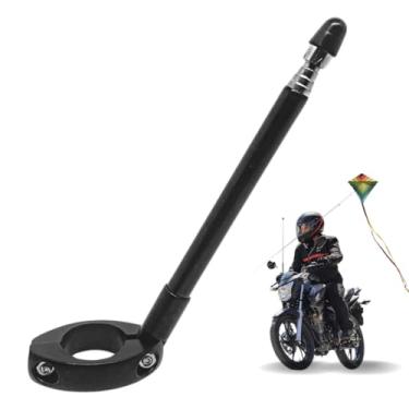 Imagem de Antena Corta Pipa Para Moto Retrátil Fixa No Guidão 7 Estágios