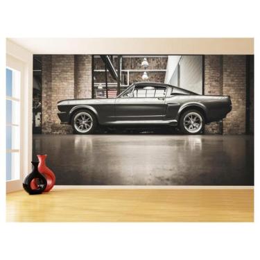 Imagem de Papel De Parede 3D Carro Antigo Ford Mustang Hot 3,5M Cxr54 - Você Dec