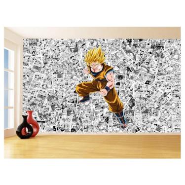 Imagem de Papel De Parede Dragon Ball Goku Página Manga 3,5M Dbz568 - Você Decor