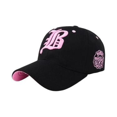 Imagem de Boné De Algodão Unissex De Verão Com Bordado Snapback Hip-Hop Esportiv