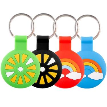 Imagem de USTIYA Capa protetora de silicone para Motorola Moto Tag com chaveiro (cor x4)