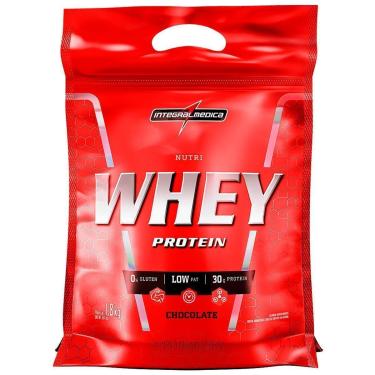 Imagem de Suplemento em Pó Nutri whey Protein Para Ganho de Peso Chocolate 1,8Kg Refil - Integralmedica-Unissex