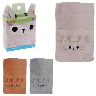 Imagem de Toalha Infantil – Estampa de Gato, Super Macia, Coral Fleece Premium, Alta Absorção, Toque Aveludado – Ideal para Bebês e Crianças
