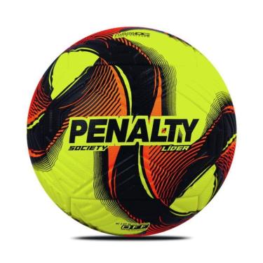 Imagem de Bola Futebol Society Penalty Lider XXV Amarela - Vermelho Oficial-Unissex