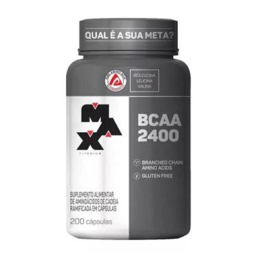 Imagem de Aminoácido Bcaa 2400mg 200 Cápsulas Max Titanium