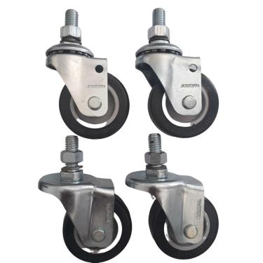 Imagem de Rodizio Para Carrinhos E Móveis Roda Pvc Glae 210 Bp E Flae