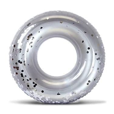 Imagem de POZA Tubo flutuante inflável para piscina - Anel de natação resistente a UV de alta qualidade, flutuador de piscina, brinquedos de piscina para crianças e adultos, boias infláveis resistentes para