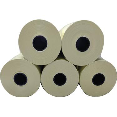 Imagem de Kit 30 Rolos 80X40 Bobinas Térmicas Amarela 48 Gramas