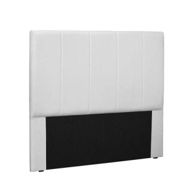 Imagem de Cabeceira Arizona Cama Box Casal 140 Cm material sintético Branco - DR