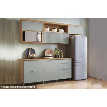 Imagem de Cozinha Completa Completa Marquesa 5 Peças Nature/verde - Nesher