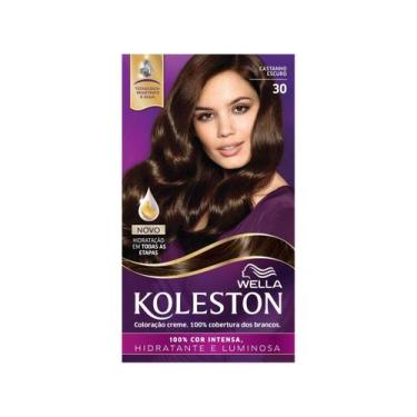 Imagem de Coloração Creme Wella  Koleston Tons Castanhos, Castanho Escuro