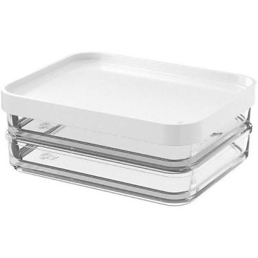 Imagem de Pote Duo Coza Clear 560ml - 13,1 x 16,7 x 6cm Branco