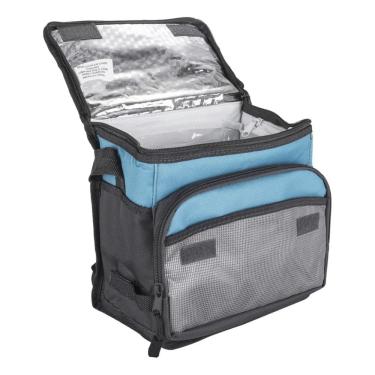 Imagem de Bolsa Cooler Houston Azul Termica 6 Litros 21x23x22cm Cinza