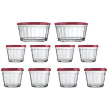 Imagem de Conjunto de Tigelas de Vidro 10 Peças Copo Americano Tigela Americano,