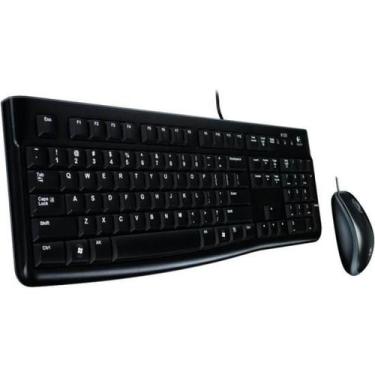 Imagem de Kit Teclado e Mouse Sem Fio Logitech MK120 Preto