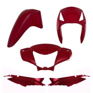 Imagem de Kit Carenagem Moto Honda Biz 125 KS ES 2006 a 2010 4 Peças Cromo Forte