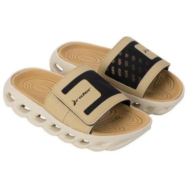 Imagem de Chinelo Rider R Power Slide Masculino Original 12444 , Bege, Preto, 41