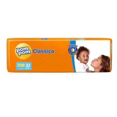 Imagem de Fralda Pom Pom Clássica Mega tamanho:XG - 36 fraldas, XXG - 32 fraldas