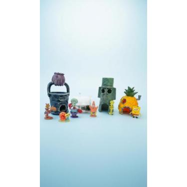 Imagem de Kit 10 Pçs Decoração Aquário Personagens Subaquáticos - Congratulation