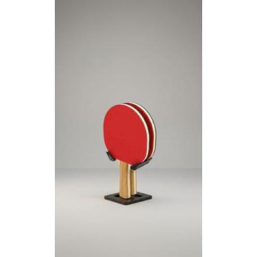 Imagem de Suporte Parede 2 Raquetes Tênis Mesa 3D - Congratulations Store