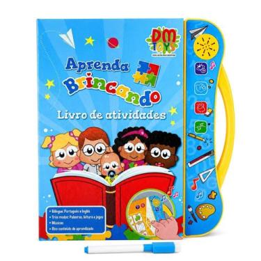 Imagem de Livro Educativo Eletrônico Interativo Com Músicas Jogos E Leitura Pres