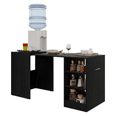 Imagem de Mesa Dobrável Armário de Cozinha Ibiza Multimóveis Fg2000 Preta