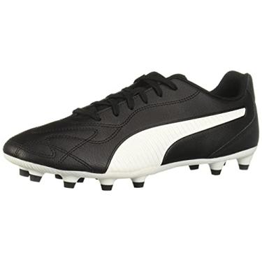 Imagem de PUMA Sapato de futebol masculino Monarch II firme artificial, Preto/branco, 7