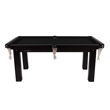 Imagem de Mesa Sinuca 1,87 x 1,08 Tecido PRETO tampo MDF Procopio + acessórios