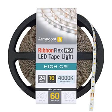Imagem de Fita de LED RibbonFlex Pro 24 volts branca de alto CRI com brilho (4000 K), 60 LEDs/M, 5 m