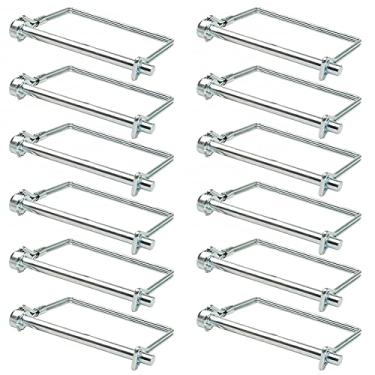 Imagem de 20 pinos para acoplador de segurança com eixo de retenção de arame para trilhos de fazenda, vagões, gramado, jardim, 1,27 cm de diâmetro (20)