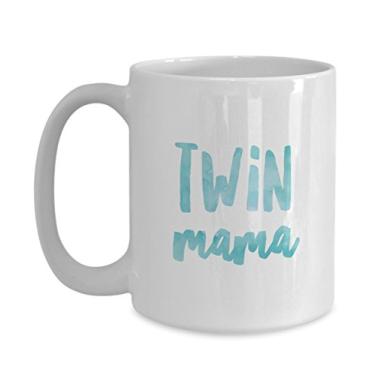 Imagem de Twin Mama - xícara de chá ou café - caneca - mãe dos gêmeos - presente