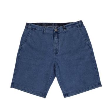 Imagem de Bermuda Masculina Jeans Com Elastano Meio Elástico Plus Size - Jamer