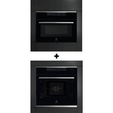 Imagem de Torre de Cocção com Forno Multifuncional com Micro-ondas + Forno Elétrico a Vapor Electrolux (ME4EP)+(OE8ES)