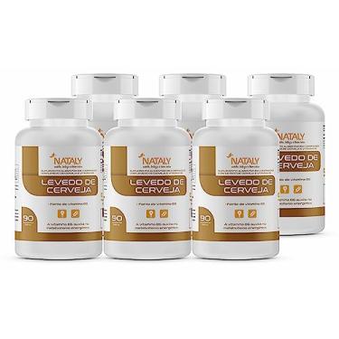 Imagem de Kit Com 6 - Levedo de Cerveja 90 Comprimidos de 1000mg Nataly