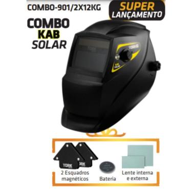 Imagem de Mascara De Solda Automática Kab Solar C/ Acessórios Tork