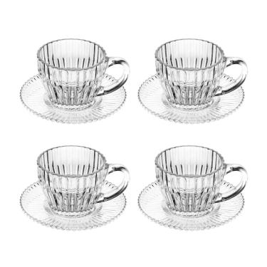 Imagem de Conjunto de 4 Xícaras de Café de Cristal Imperatriz 110ml - Wolff